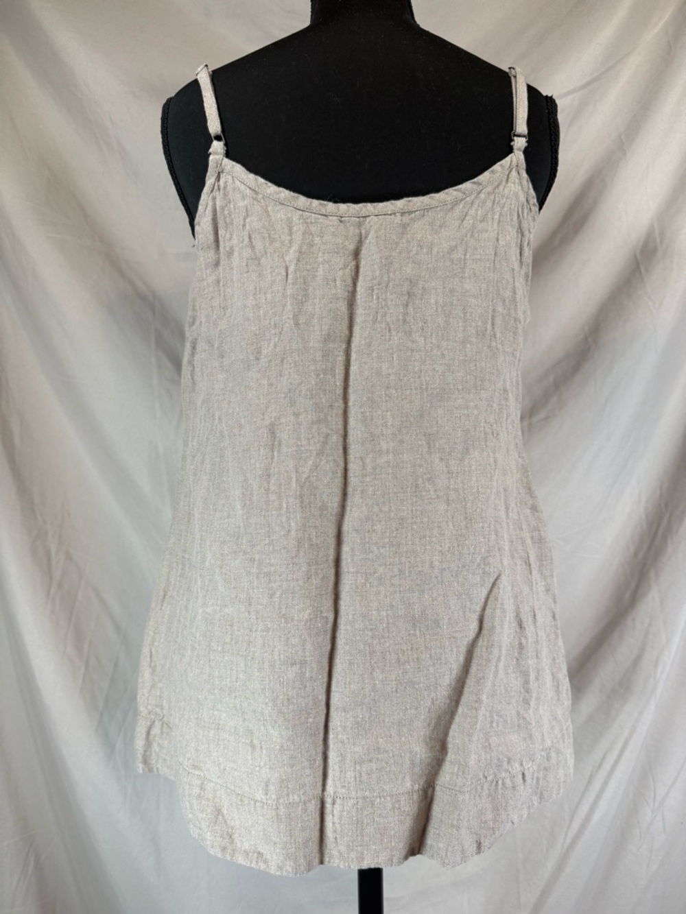 Eileen Fisher Boho Style Linen Tank Top - Natural - Small - Picture 6 of 6